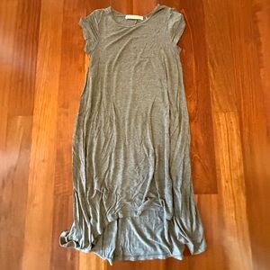 Gray Casual T-Shirt Dress